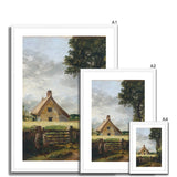 Constable. John. A Cottage in a Cornfield Print wedi’i Fframio