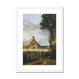 Constable. John. A Cottage in a Cornfield Print wedi’i Fframio