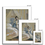 Lavery, Sir John. The Letter. Print wedi’i Fframio