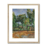 Provençal Landscape, Paul Cezanne Print wedi’i Fframio