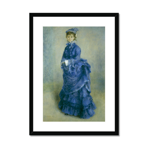 Renoir, Auguste. La Parisienne Print wedi’i Fframio