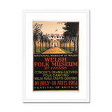Welsh Folk Museum poster, 1951. Print wedi’i Fframio