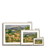 Midday, L'Estaque, The François Zola Dam. Paul Cezanne Print wedi’i Fframio