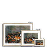 Cezanne, Paul. Still life with teapot. Print wedi’i Fframio