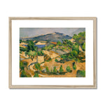 Midday, L'Estaque, The François Zola Dam. Paul Cezanne Print wedi’i Fframio