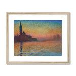 Monet, Claude. San Giorgio Maggiore by Twilight. (1908) - Print wedi’i Fframio