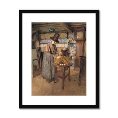 Vosper, Sidney Curnow. Market Day in Old Wales Framed & Mounted Print. Print wedi’i Fframio
