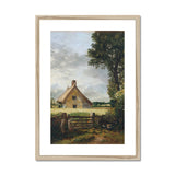Constable. John. A Cottage in a Cornfield Print wedi’i Fframio
