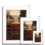 Welsh Folk Museum poster, 1951. Print wedi’i Fframio