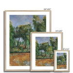 Provençal Landscape, Paul Cezanne Print wedi’i Fframio